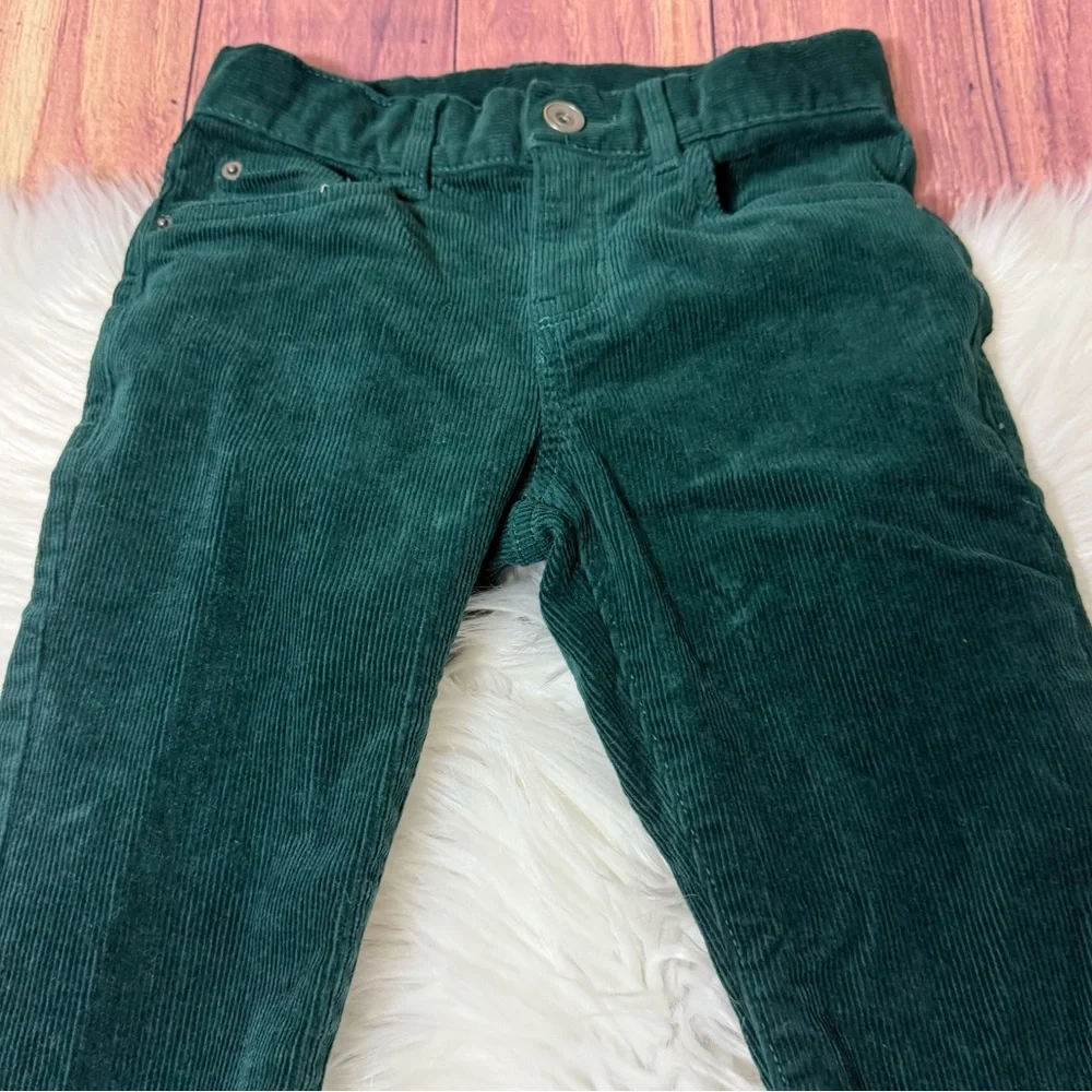 The Children's Place Dark Green Corduroy Kids Pants perfect for Christmas pictur